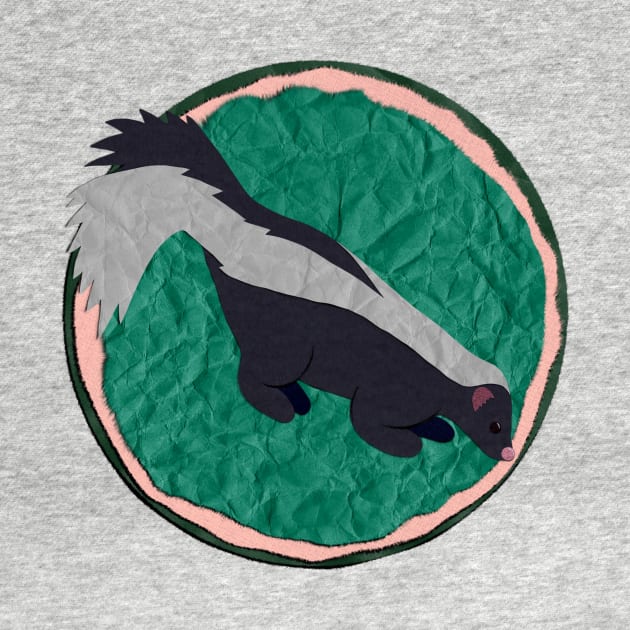 Paper Craft Skunk by Black Squirrel CT